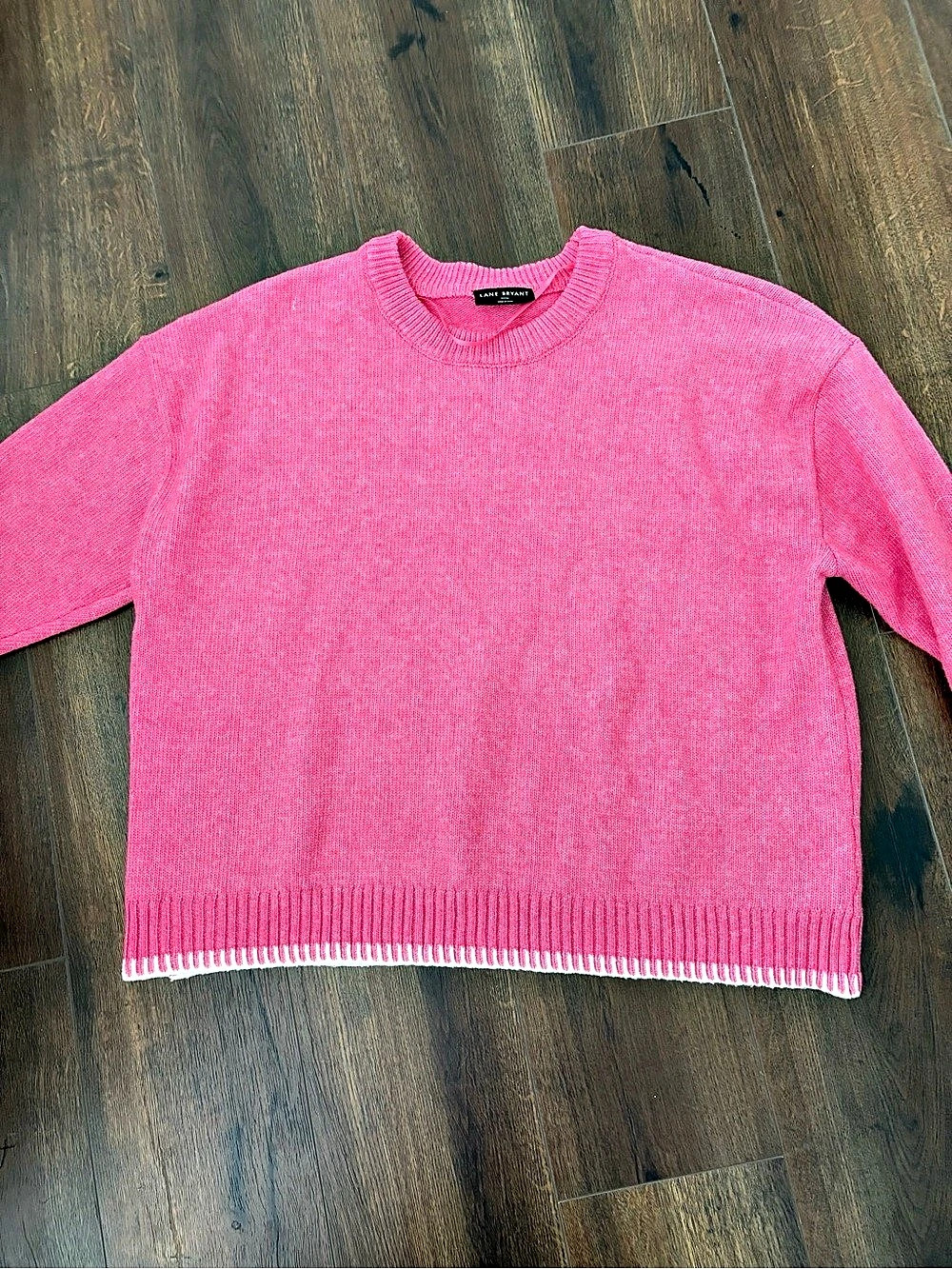 EUC Lane Bryant Pink Crewneck Sweater Size 22/24